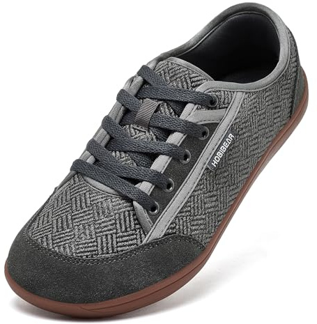 HOBIBEAR Chaussures Barefoot Larges Unisexes - Confort Minimaliste à Boîte à Orteils Élargie pour Homme et Femme - Soutien Naturel Optimal pour Randonnée et Ville