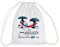 Spreadshirt Schlümpfe Retro Design Mit Schlafendem Schlumpf Turnbeutel, One Size, Weiß