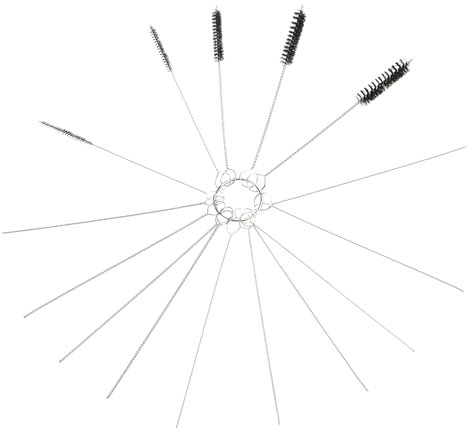 Wkldjf Professionelle Vergaserreinigungsnadel 15 verschiedene Durchmesser Edelstahl Werkzeug für verbesserte Motorleistungen Edelstahl Reiniger Nadel