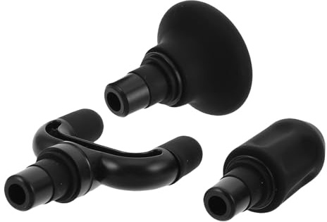 Uonlytech Massagepistolen Aufsatz aus Silikon Schwarz für Muskeln für Trainingserholung und Heim Massage Kompakt