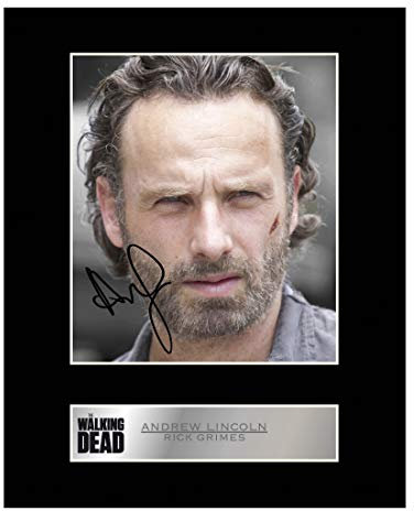 Andrew Lincoln, Signierter Fotodruck von Rick Grimes aus The Walking Dead