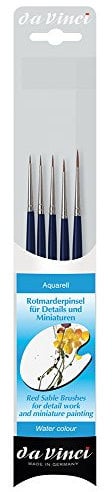 da Vinci 5257 Pinselset, Rotmarder, Blue, White/Black, 0