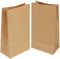 50 Stück Papiertüten Groß 30.5×20×12.5cm,Papiertüten Braun,Papiertüten für Brot Kekse Sandwiches Snacks Weihnachten