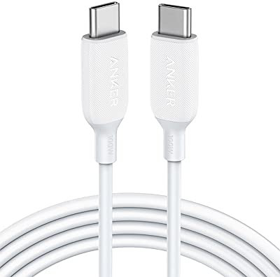 Anker Powerline III - Cable USB C a USB C 2.0 de 100 W, para carga rápida 2.0,compatible con iPhone 16, 16 Pro, MacBook, iPad Pro, Galaxy S22, S21, S10 Plus, S9, S8 Plus, Pixel, Switch, LG V20 y más