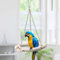 Columpio de pájaros, juguete de cuerda de algodón, soporte, perca, pájaros, periquito, juguete colgante, juguete para masticar, columpio, loro, juguete para masticar