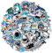 50 Stück Hai Stickers Aufkleber Shark für Kinder Junge, Wasserdichte Vinyl Stickers Set für Wasserflaschen, Fahrrad, Roller, Helm, Notebook, Kindergeburtstag