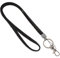 Waizmann.IDeaS 1x SCHWARZ Schlüsselband Umhängeband Lanyard 10mm Karabinerhaken Ausweise Autoschlüssel Zugangskarten Strass Steine Bling Rhinestone
