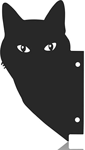 Schwarze Katze Yard Art Gartenstecker, Gartenfigur Acrylic Katze Deko Handarbeit Gartendeko Yard Katze Gartenstatuen Katze Silhouette Garten Pfahl Gartenschilder für Hinterhof Rasen Ornament