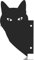 Schwarze Katze Yard Art Gartenstecker, Gartenfigur Acrylic Katze Deko Handarbeit Gartendeko Yard Katze Gartenstatuen Katze Silhouette Garten Pfahl Gartenschilder für Hinterhof Rasen Ornament