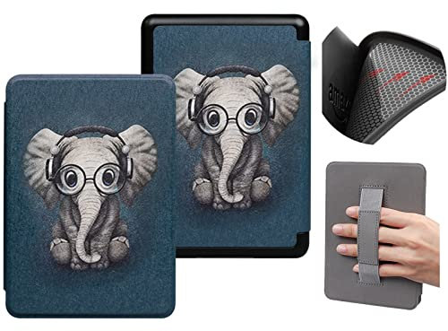 6.8 Inch Soft Protective Case for Kindle Paperwhite Fits 11th Generation 2021, Model M2L3EK & M2L4EK with Auto Wake/Sleep and Hand Strap - Durable Shockproof Case