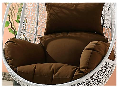 Kissen für Hängesessel, Hängekorb Rückenkissen, Schaukel Korb Auflagen, Polster Rückenkissen für Rattan Hängesschaukel Hängestuhl Outdoor Indoor,Braun,120x90cm