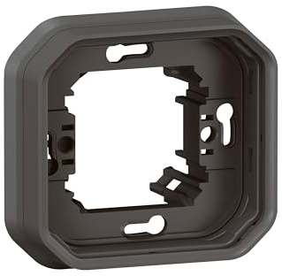 LEGRAND, Plexo New Feuchtraum-Unterputz-Tragrahmen, 1-fach, Farbe: Anthrazit, 069606L