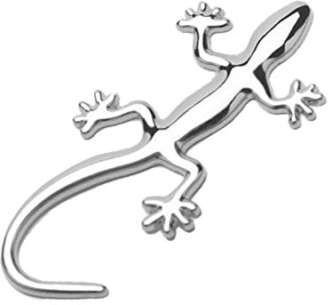 Eastuy Gecko Autoaufkleber | Zinklegierung Glasaufkleber Gecko - Reines Metall-Chrom-Abzeichen-Logo-Aufkleber, Auto-Aufkleber, Karosserie-Block-Kratzer-Aufkleber, wasserdichter