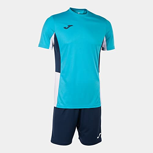 Joma Set mann Danubio II neon-türkis marineblau weiss