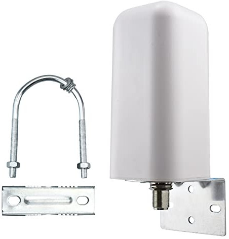 YILIANDUO 5G LTE Exterieur Mimo N Femelle Omnidirectionnel Antenne 10dBi 698-6000MHz + 2 pièces N mâle à SMA mâle/Femelle Coaxial Connecteur pour 4G LTE Routeur Passerelle Modem Cellulaire