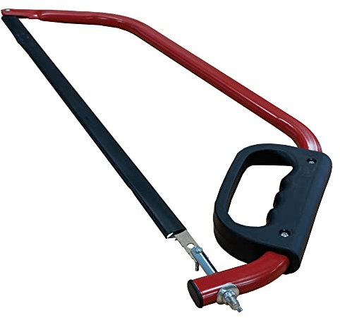 Amig - Arco Tronzador, Hoja de Sierra Recta de Acero, Hoja de 610 mm, Agarre Ergonómico y Seguro, Dentado Universal para Madera Seca, para Cortar y Serrar Madera y Troncos