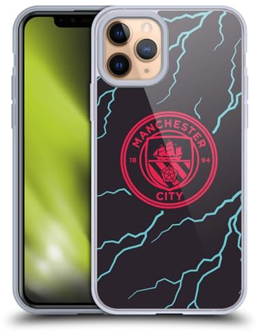 Head Case Designs Offizielle Manchester City Man City FC Third 2023/24 Ausweis-Set Gelhülle [Militärischer Schutzgrad] Kompatibel Mit Apple iPhone 11 Pro Und Kompatibel Mit MagSafe