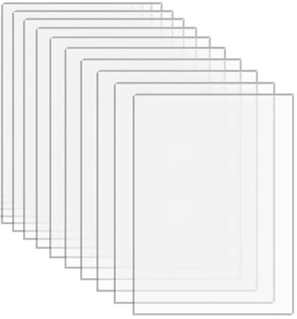 TNSLAND 10er Profi Set Acrylglas 2mm Dicke, ultra klare Plexiglas transparente, Acrylplatte, Acrylplatten, Acrylglas Platten für Fotorahmen, Projektausstellung, Malerei, Tischaufsteller (10 x14.5 cm)