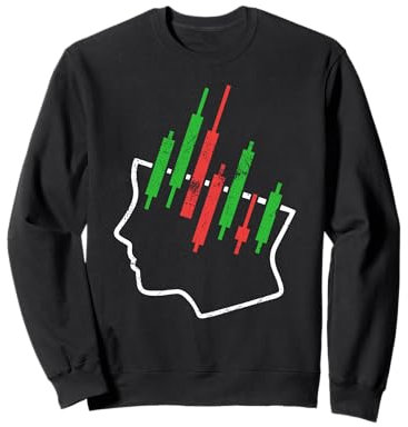 Kopf mit Kerzen: Aktienhändler, Krypto-Investoren im Kopf Sweatshirt