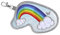 Step by Step KIGA MAGS „Rainbow Lui“, 1 Magnet-Applikation mit Karabinerhaken, Regnbogen, Anhänger zur Individualisierung des Kindergartenrucksack KIGA MINI & KIGA Maxi