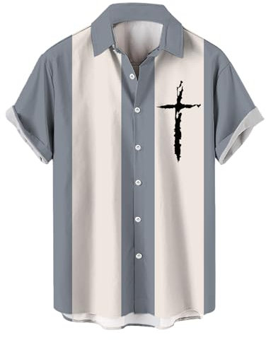 Uwdiohq Solde Hiver Chemise Homme Blanc Lin Noir Manches Courtes Blanche Carreaux Bleu Hawaienne Palmier Col Mao en Noire Florale T Shirt Medieval Outdoor Decontracte Manche Courte