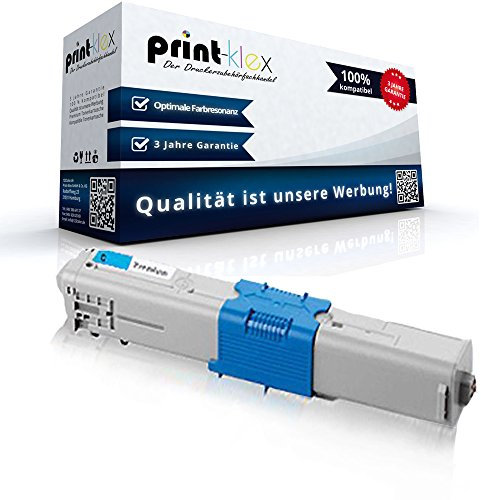 Print-Klex Tonerkartusche kompatibel für Oki C 332 DN MC 363 DN MC 363 DNW MC 363 N 46508711 C332 Cyan Blau - Office Plus Serie