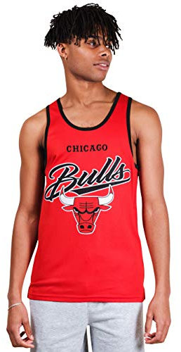 UNK NBA NFL Herren Jersey Tank Top Mesh Sleeveless Muscle T-Shirt, rot, Large