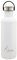 Laken Bot. ac. inox Basic 1L,tapón acero/bambú - Blanco