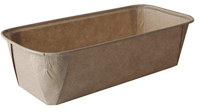 PAPSTAR 100 Backformen Pure eckig 1033 ml 6,1 cm x 10,8 cm x 23 cm braun