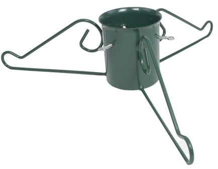 marko Christmas Tree Stand Traditional Green Metal Elegant Xmas Strong Heavy Duty Legs Tripod Frame Base Tree Holder