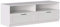 Iconico Home MIK Traditional, Mobile TV con 2 cassetti e vani a Giorno, Soggiorno, Salotto, Camera da Letto, 160x44,5xh53,5 cm, Bianco