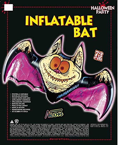 1x aufblasbare * XXL Fledermaus * für Halloween & Motto-Party | in extra grellen Farben! | Dekoration Deko Mottoparty Motto Inflatable Bat Ballon Balloon Kinder Kinderparty Kindergeburtstag grusel