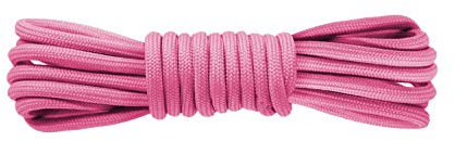 Kilter Lacets ronds solides de qualité supérieure de 4 mm pour randonnée, travail en plein air, embout en acier, bottes de marche, chaussures et baskets tendance, rose, 160cm - 63 inch (2 Pairs)