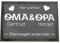 Fußmatte personalisiert Oma und Opa | Geschenk Oma und Opa Geburtstag | Elternregeln Enden Hier | Fussmatte mit Personalisierung | Schmutzfangmatte innen | Geschenkidee Großeltern | 75x50cm mit Rand
