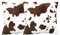 Ruiqas 2Pcs Werfen Kissen Kissen Deckt Plüsch Abdeckung Kuh Haut Muster Kissen Home Office Decor