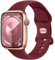 Charlam Compatibile con Cinturino Apple Watch 38mm 40mm 41mm per Donna Uomo, Cinturini in Silicone Sportivo Compatibile con iWatch SE Series 8 7 6 5 4 3 2 1, 38mm/40mm/41mm, Vino Rosso