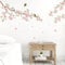 Runtoo Stickers Muraux Fleurs de Cerisier Autocollant Mural Branche Arbre Rose Deco Stickers Salon Chambre Enfants Bébé Décoration
