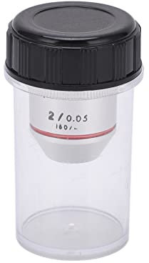 Akozon 2x 195 Achromatic Objectives Biological Microscope achromatic Objective Lens Low Magnification RMS Thread 20.2mm for Biological Microscope