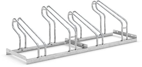 Bügelparker 2054 unser Klassiker | Fahrradständer einseitig | für 4 Fahrräder | Abwechselnde Hoch-/Tiefeinstellung | Fahrradparker Bodenparker Mehrfachständer | Dreifke®