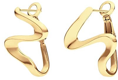 Heideman Ohrringe Fina Damen - aus hochwertigem Edelstahl - gold rosegold silber farbend poliert - Verschnörkelte Ohrstecker hängend für Frauen