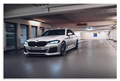 ZONDER Sportwagen-Poster für BMW M5 ACS5 Rennauto-Poster, dekoratives Gemälde, Leinwand, Wandposter und Kunstbild, modernes Familien-Schlafzimmer, Dekoration, Poster, 30 x 45 cm