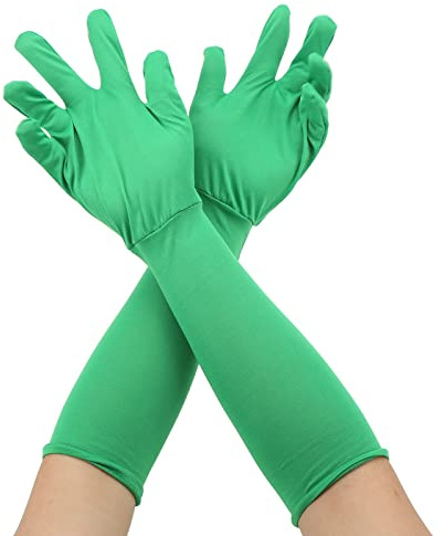 Chromakey Green Screen Handschuhe, Grüner Chroma Key Handschuh Verschwindet Effekte Hintergrund Chroma Keying Grüne Handschuhe für Fotografie Foto-Video-Effekt