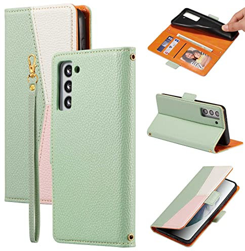 ZCDAYE Case for Samsung Galaxy A14 5G, Samsung A14 5G Wallet Phone Case, Premium Folio Flip Leather Case Cover for Samsung A14 5G - Green