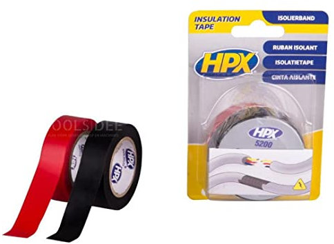 HPX PVC Isolierband - schwarz + rot