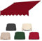 MKYOKO Markise Stoff, Langlebiger Markisenstoff, Wasserdichter Mehrzweck-Markisenschutz, Markisen Ersatzteile (Color : Red, Size : 3.5m)