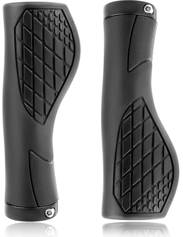 Fahrradgriffe Ergonomisch Lenkergriffe Fahrrad aus Rutschfester Gummi Zwei Seiten Lock-On Design Fahrrad Lenker Griffe für 22mm Fahrrad,Mountainbike,Rennrad Lenker Griffe,schnelle Montage