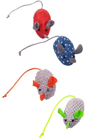 Ultra Natural Mouse Family: 5pc Catnip Cat Toy Set
