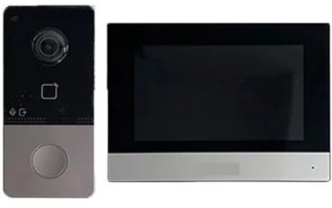 DS-KIS603-P(C) Video Intercom Kit Built-in Mic DS-KV6113-WPE1(C) Doorbell DS-KH6320-WTE1 Poe Door Station WIFI Monitor (Color : Set2)