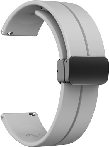 IIK COLLECTION 22 mm Metallarmband und Silikonband für Smartwatches, Kombi-Packung, kompatibel mit Noise, Boat Xtend, Pebble, Boat, Boat Flash, Noise Color Fit, Ultra Smart Watch und allen Uhren