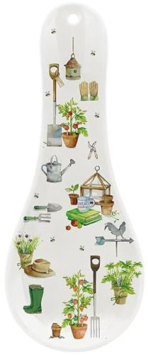 The Leonardo Collection Green Fingers Spoon Rest | Durable Spoon Rest Kitchen for Spoons | Tea Spoon Holder for Kicthen & Home | Ideal Utensils Holder & Teaspoon Rest Gift for Women & Men